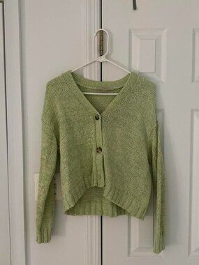 LOFT Women's Green Cardigan